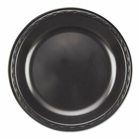 GENPAK Elite 10.25 in. Black Plate Laminated Foam, 5PK LAM10-3L